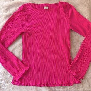 {NOT FOR SALE} a new day ribbed long sleeve top hot pink size S